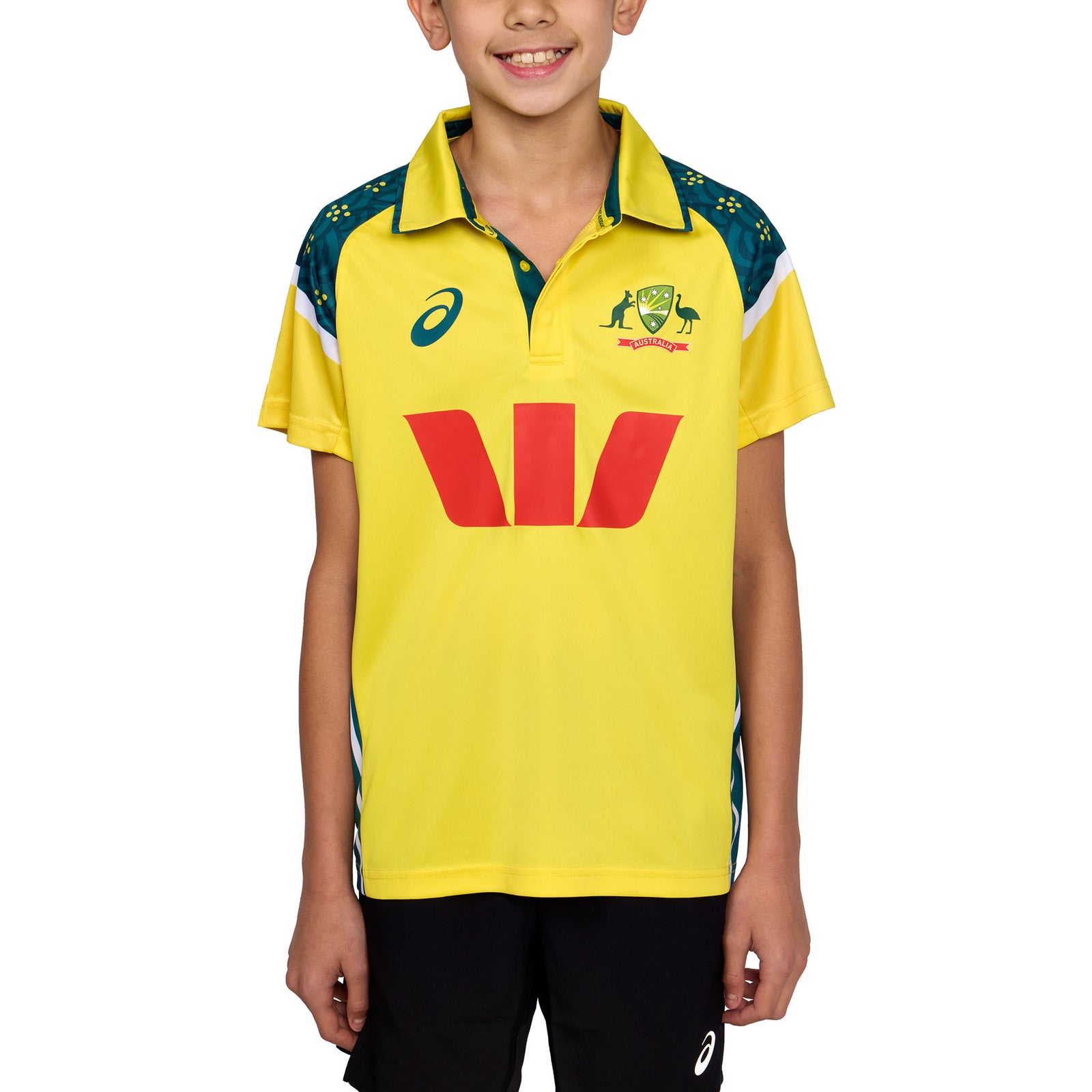 Asics Cricket Australia 25 Replica ODI Home Shirt Youth