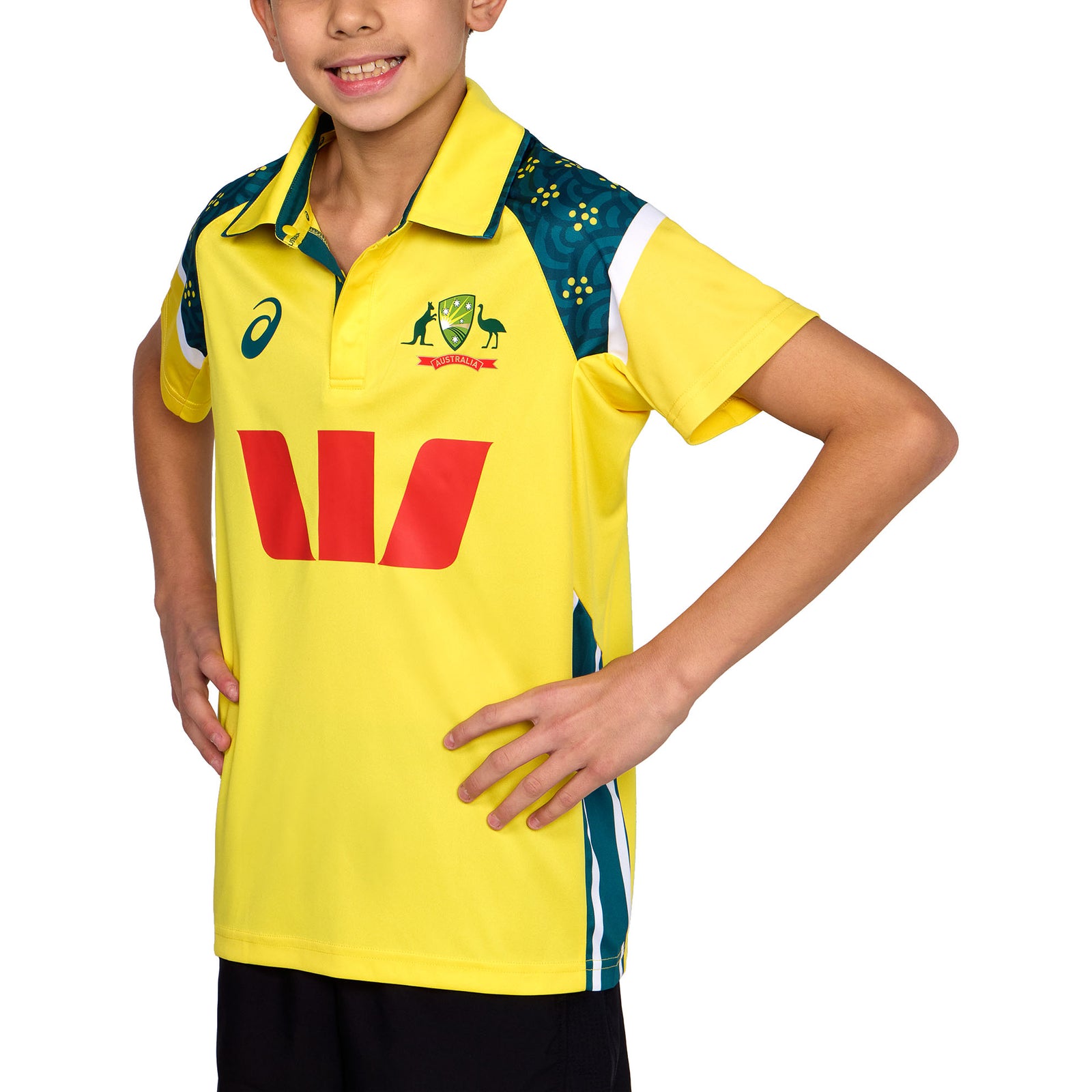 Asics Cricket Australia 25 Replica ODI Home Shirt Youth