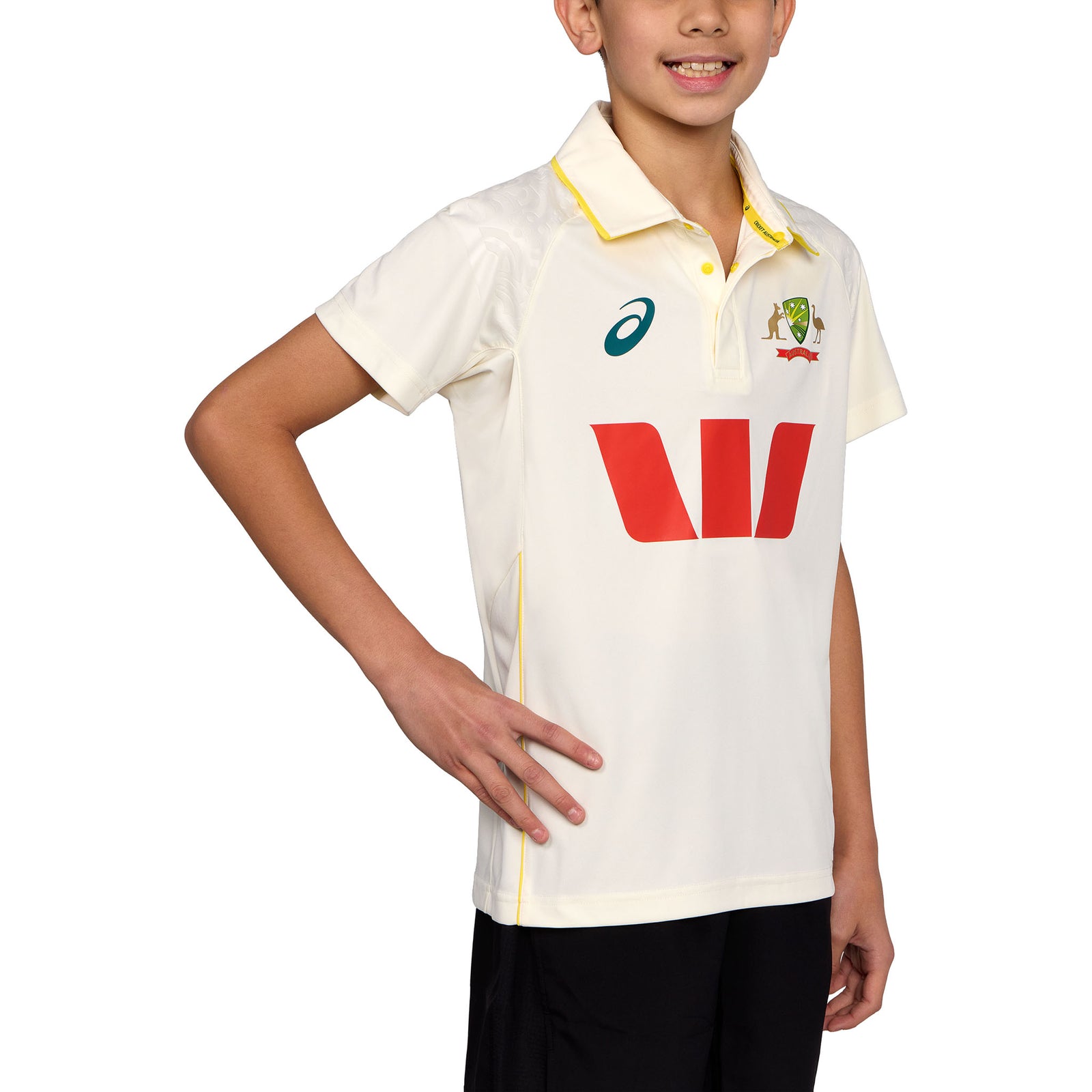 Asics Cricket Australia 25 Replica Test Shirt Youth