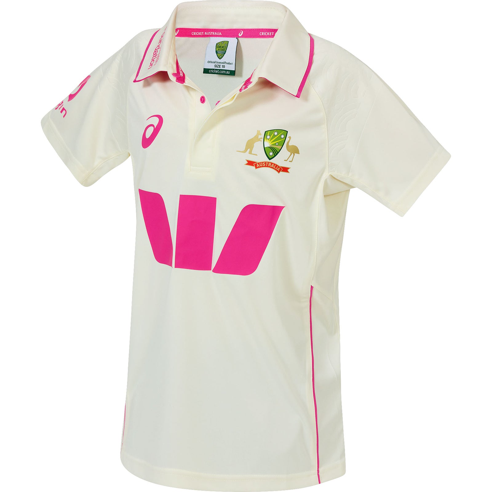 Asics Cricket Australia 26 Replica Pink Test Shirt Youth