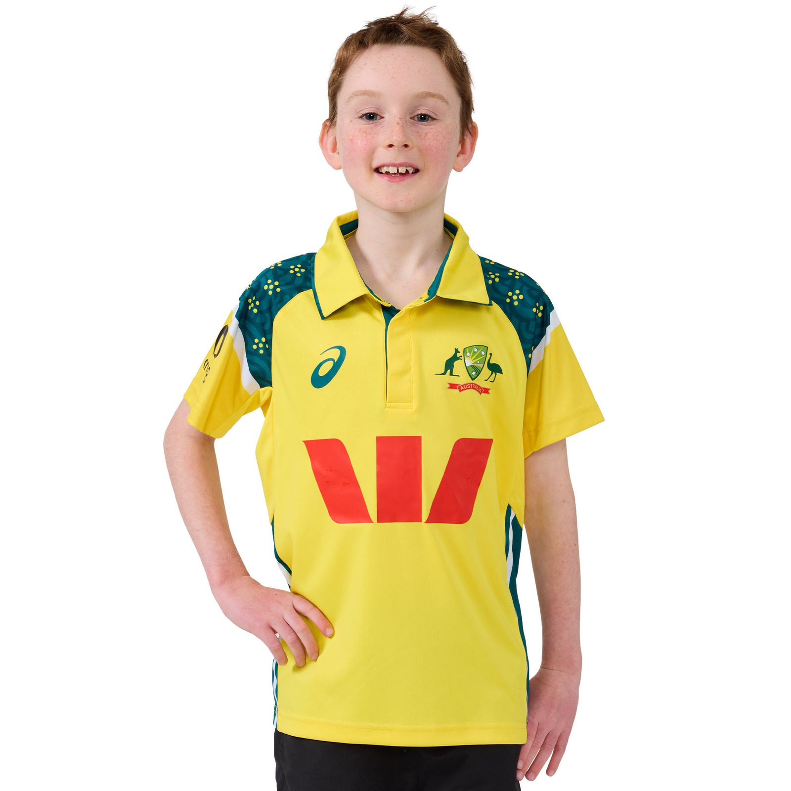 Asics Cricket Australia 26 Replica ODI Home Shirt Youth