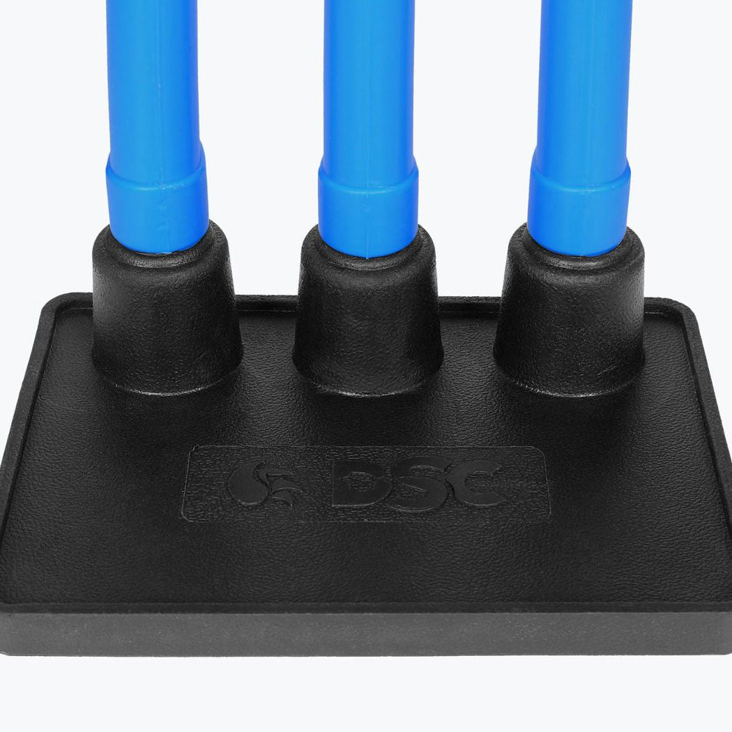 DSC Plastic Stump Set With Rubber Base - Kingsgrove Sports