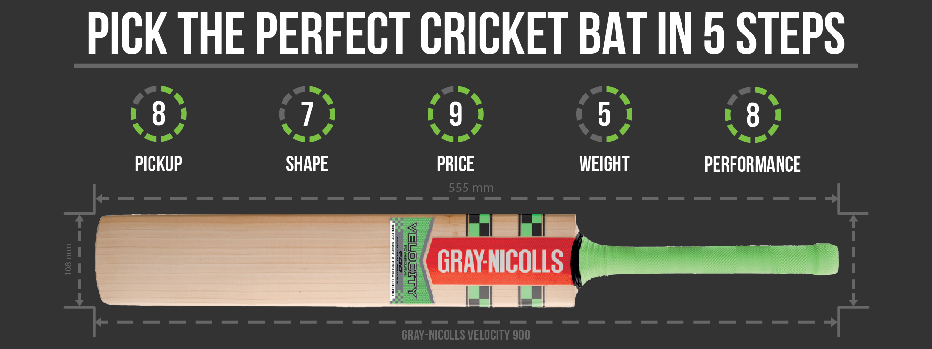 PICK THE PERFECT CRICKET BAT IN 5 STEPS