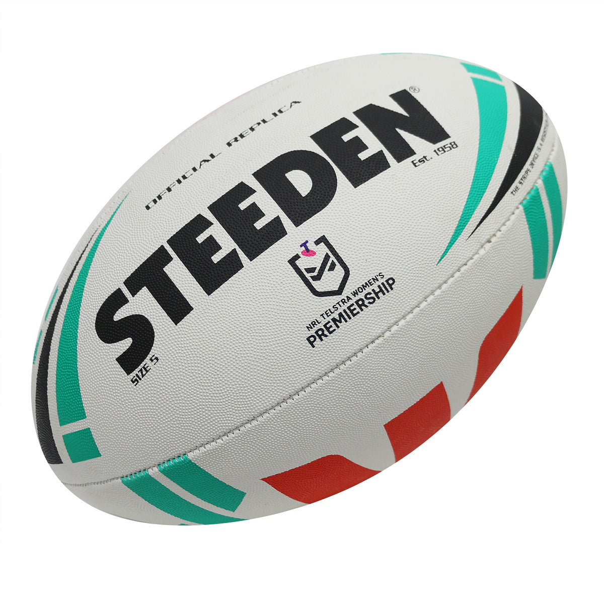 Steeden NRLW Premiership Replica Rugby League Ball - Kingsgrove Sports