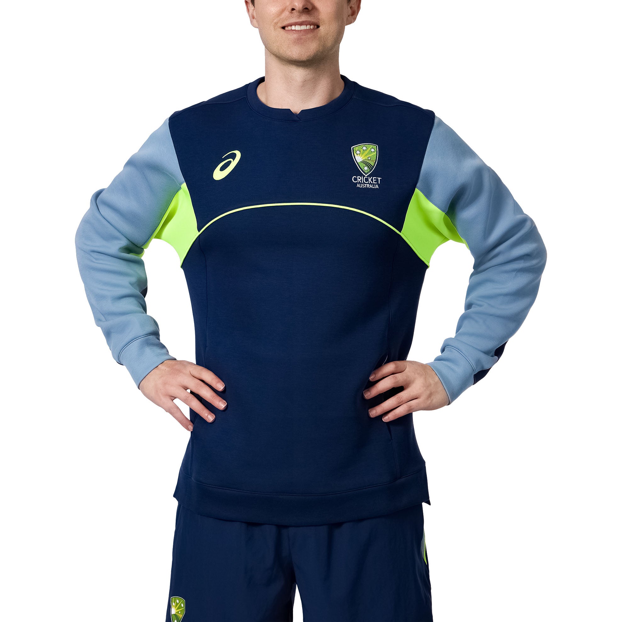 Asics Cricket Australia 24 Training Crew Fleece