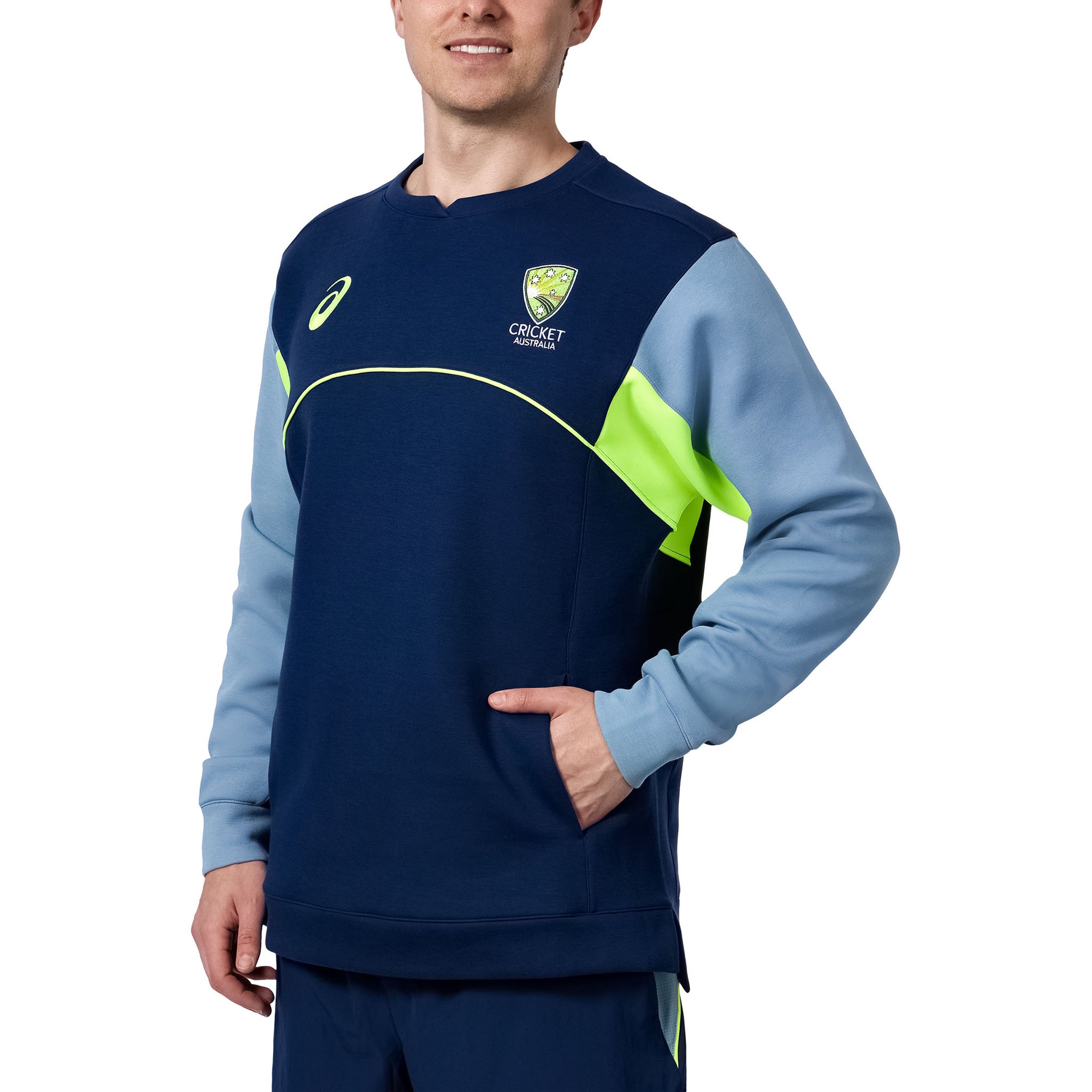 Asics Cricket Australia 24 Training Crew Fleece