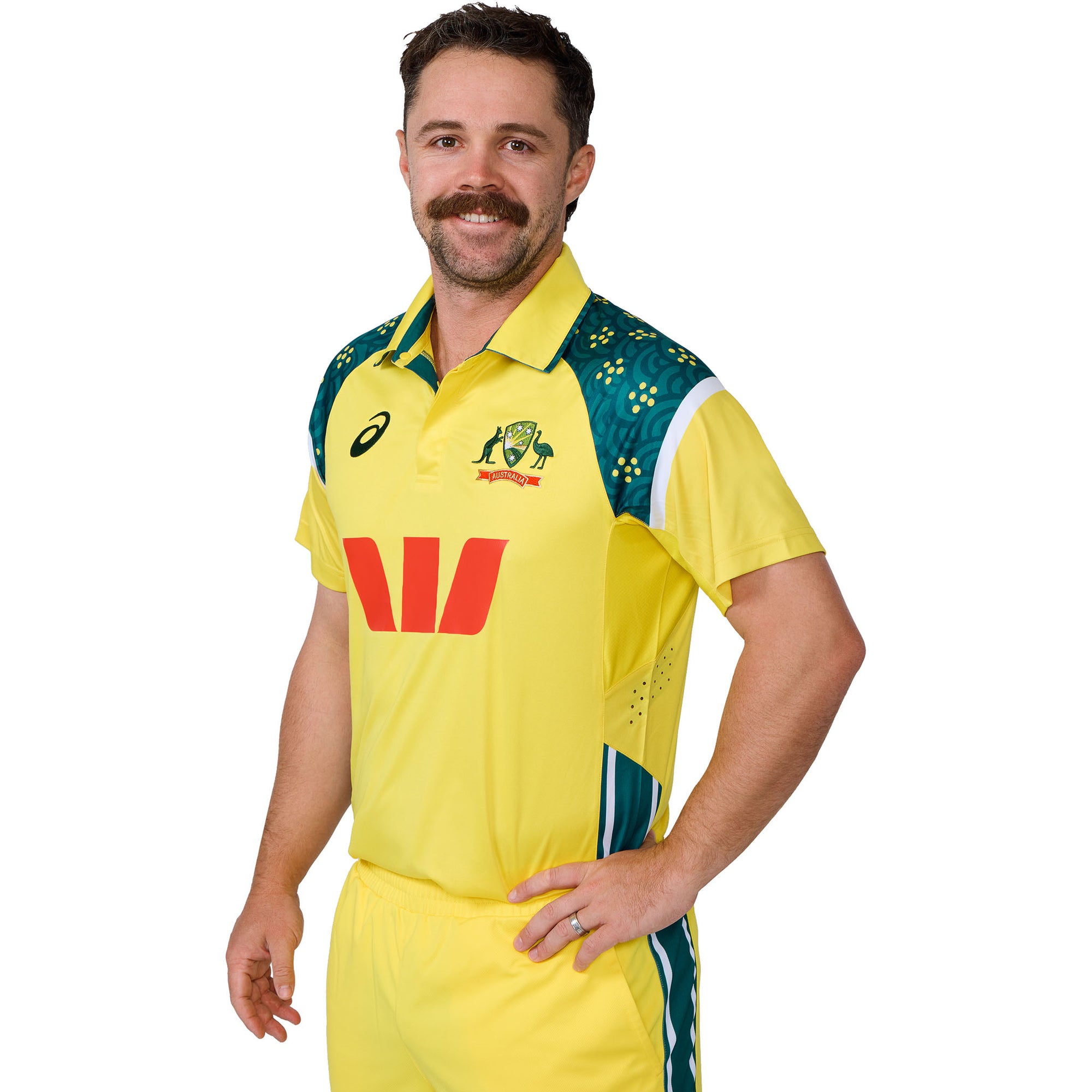 Asics Cricket Australia 25 Replica ODI Home Shirt