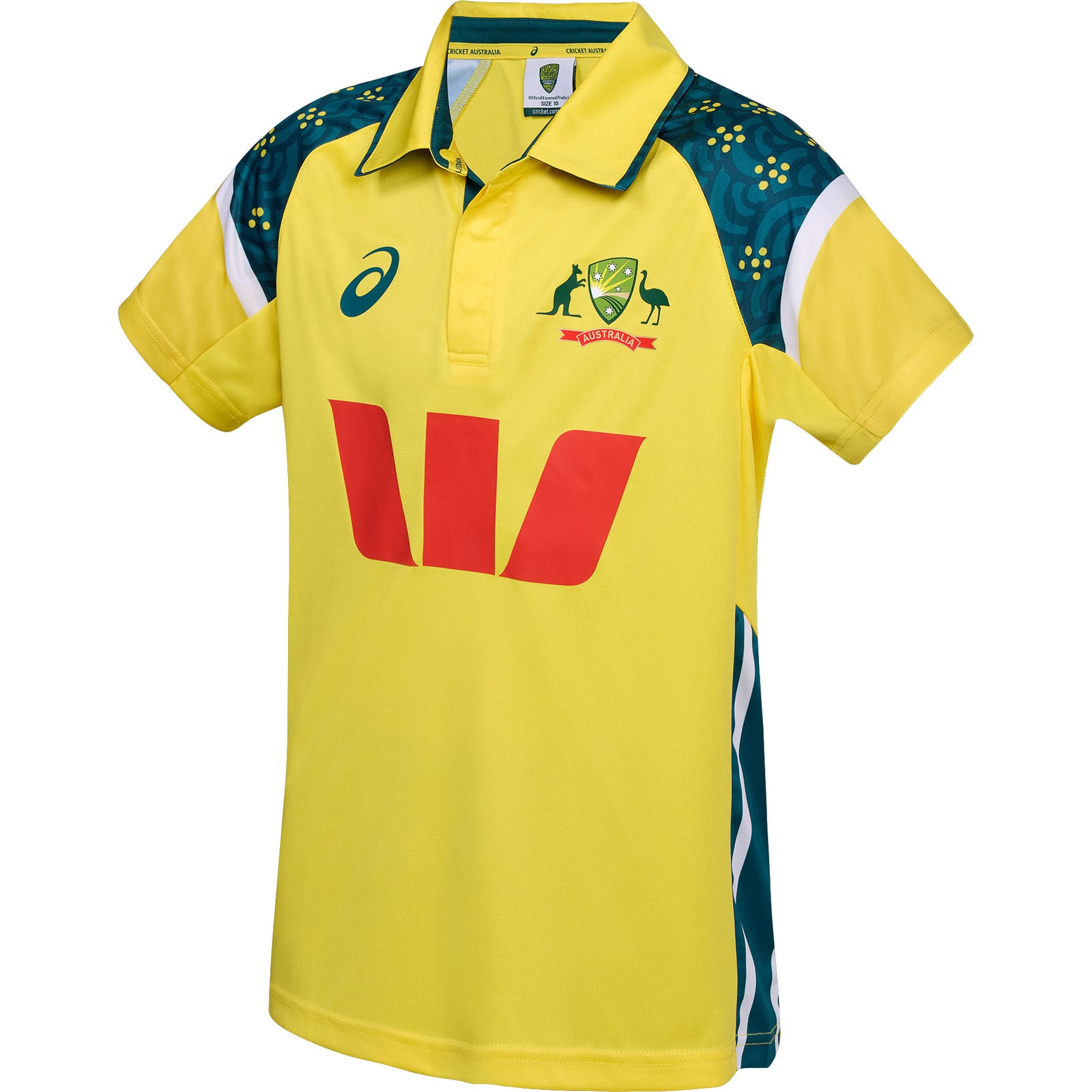 Asics Cricket Australia 25 Replica ODI Home Shirt Youth
