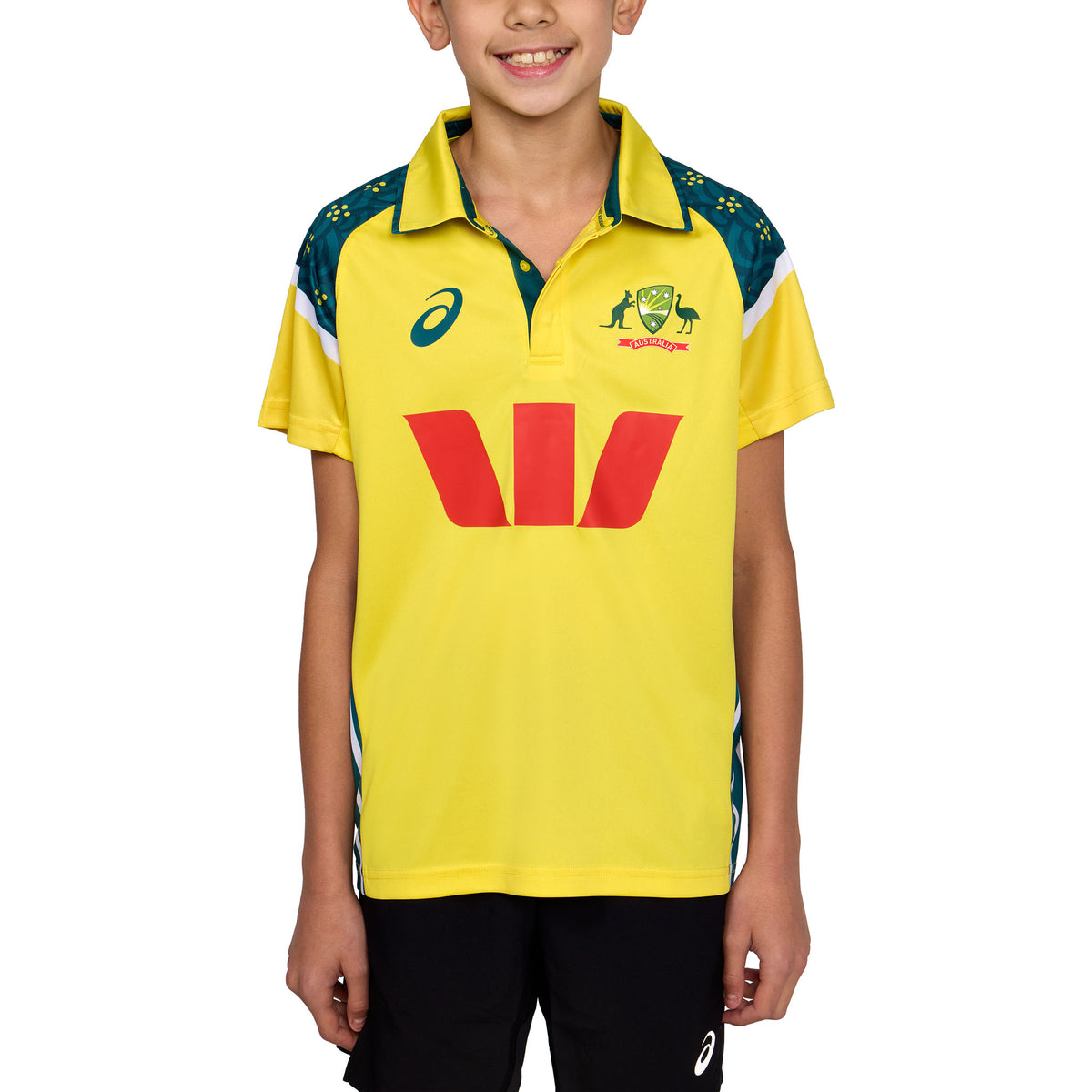 Asics Cricket Australia 25 Replica ODI Home Shirt Youth
