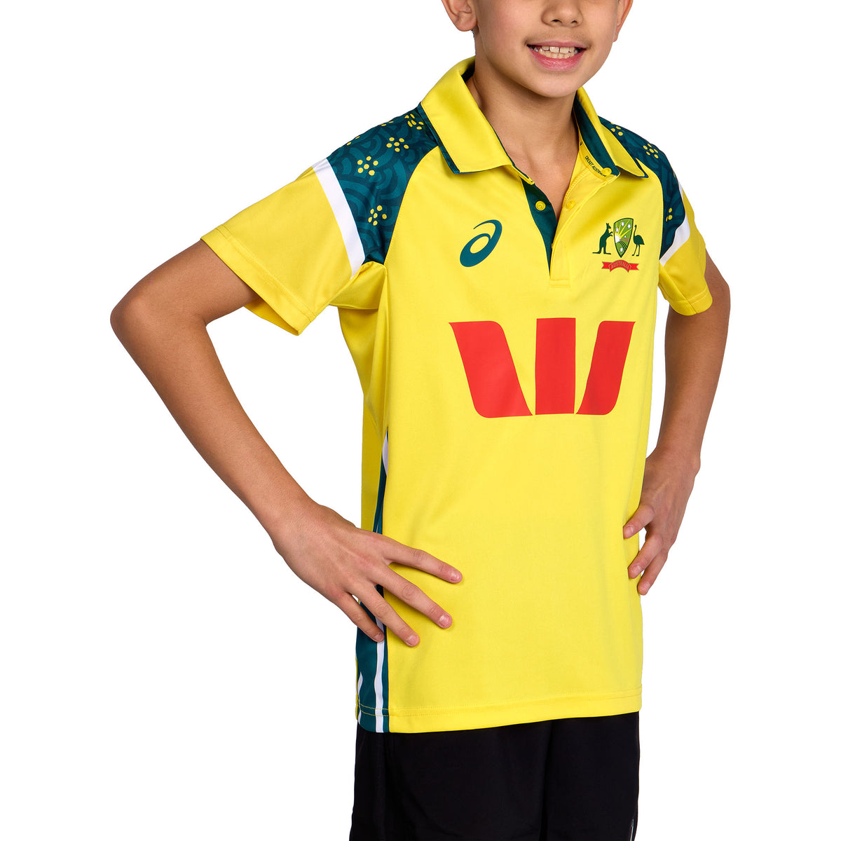 Asics Cricket Australia 25 Replica ODI Home Shirt Youth