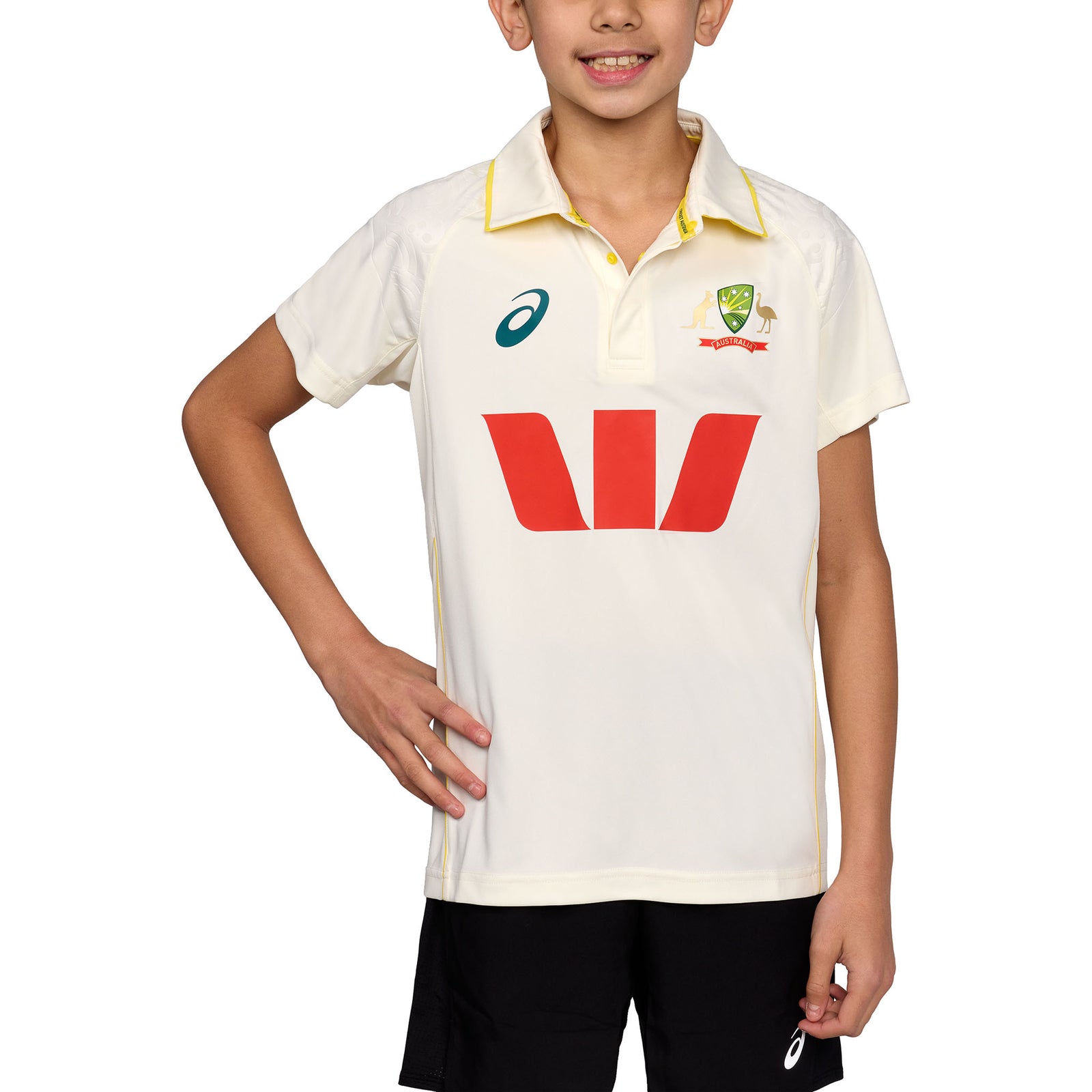 Asics Cricket Australia 25 Replica Test Shirt Youth