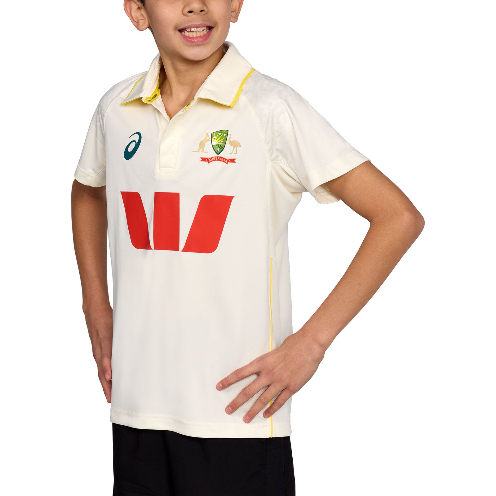Asics Cricket Australia 25 Replica Test Shirt Youth
