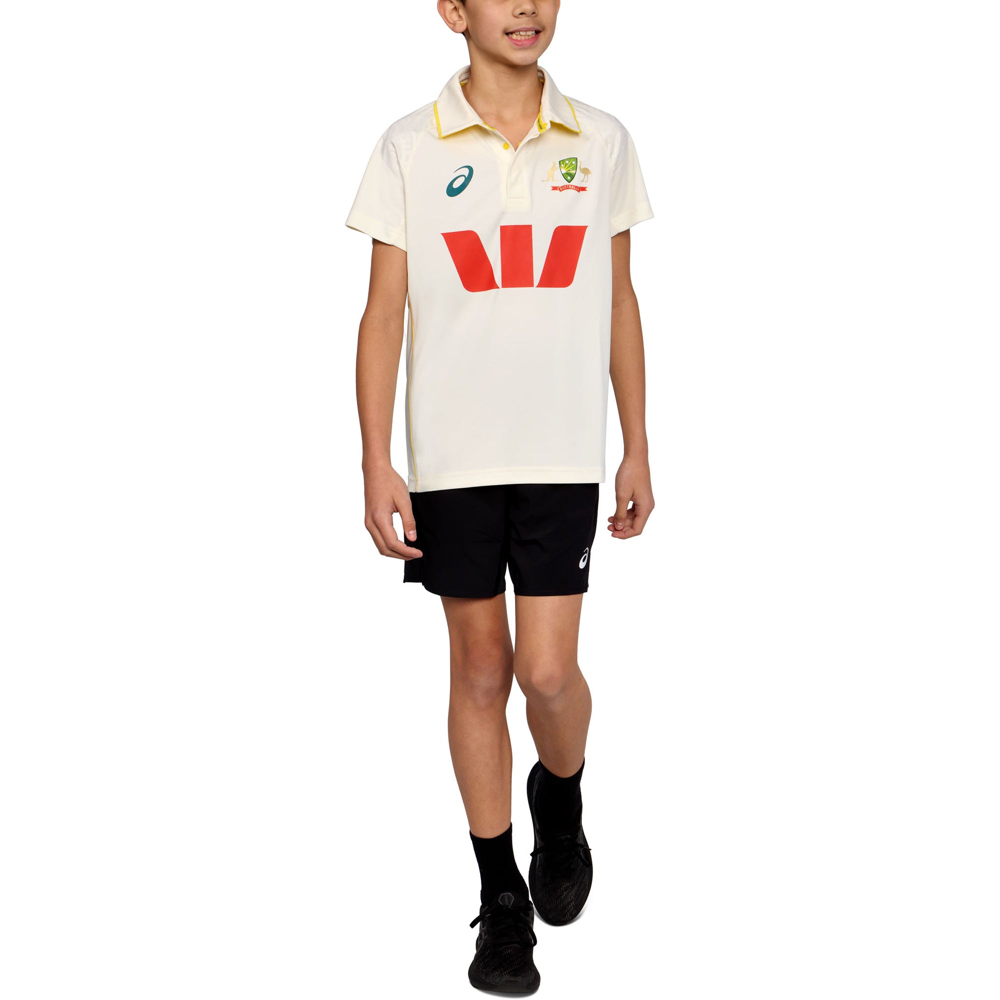 Asics Cricket Australia 25 Replica Test Shirt Youth