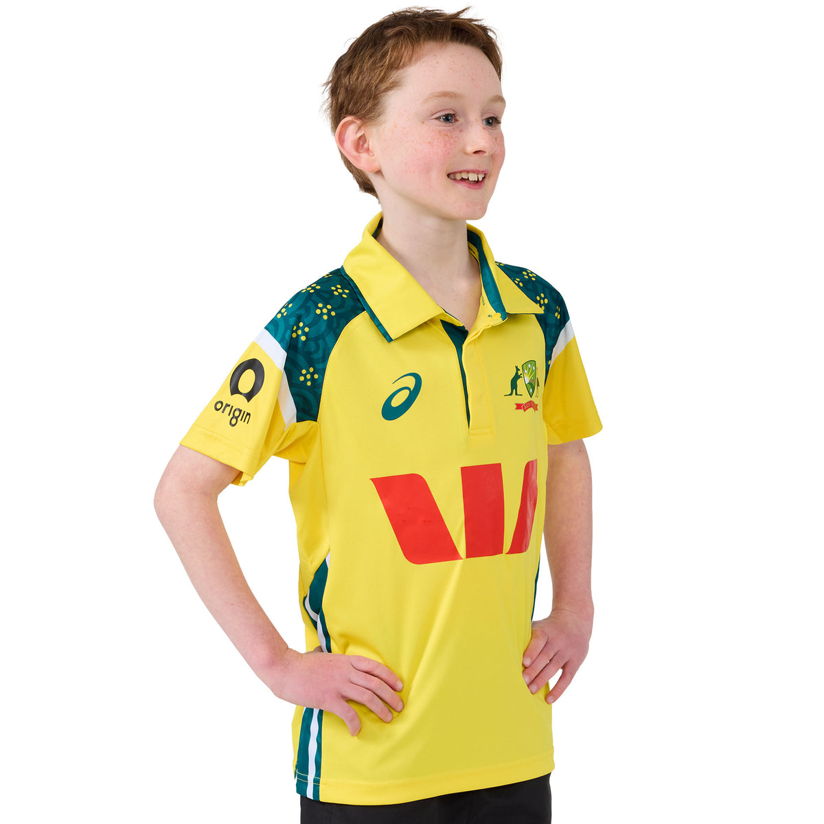 Asics Cricket Australia 26 Replica ODI Home Shirt Youth