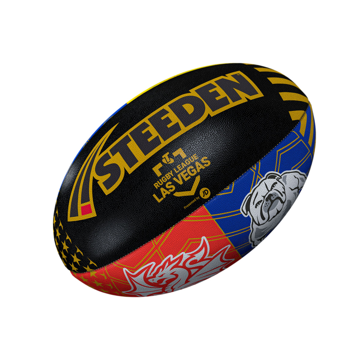 2026 Steeden NRL Las Vegas Supporter Rugby League Ball - Kingsgrove Sports