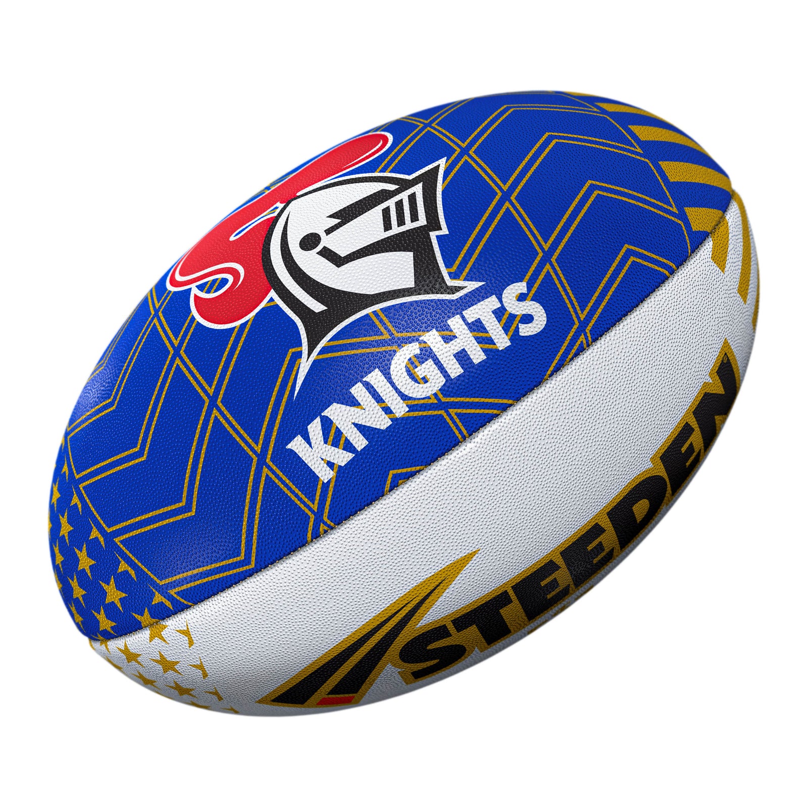 2026 Steeden NRL Las Vegas Newcastle Knights Supporter Rugby League Ball - Kingsgrove Sports