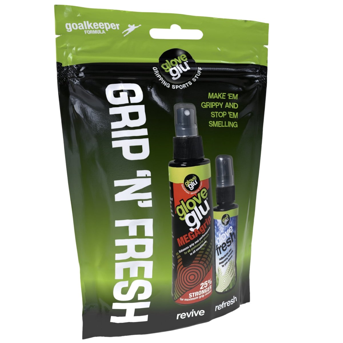 GloveGlu Combo: 120mL GloveGlu Mega Grip &amp; 50mL Glove Fresh