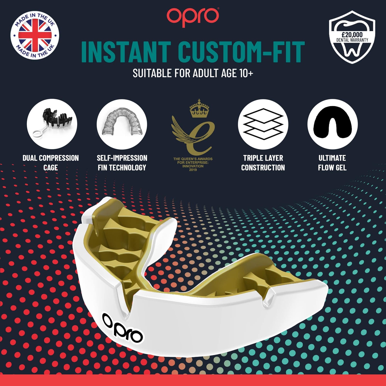 Opro Instant Custom-Fit Mouthguard - Kingsgrove Sports
