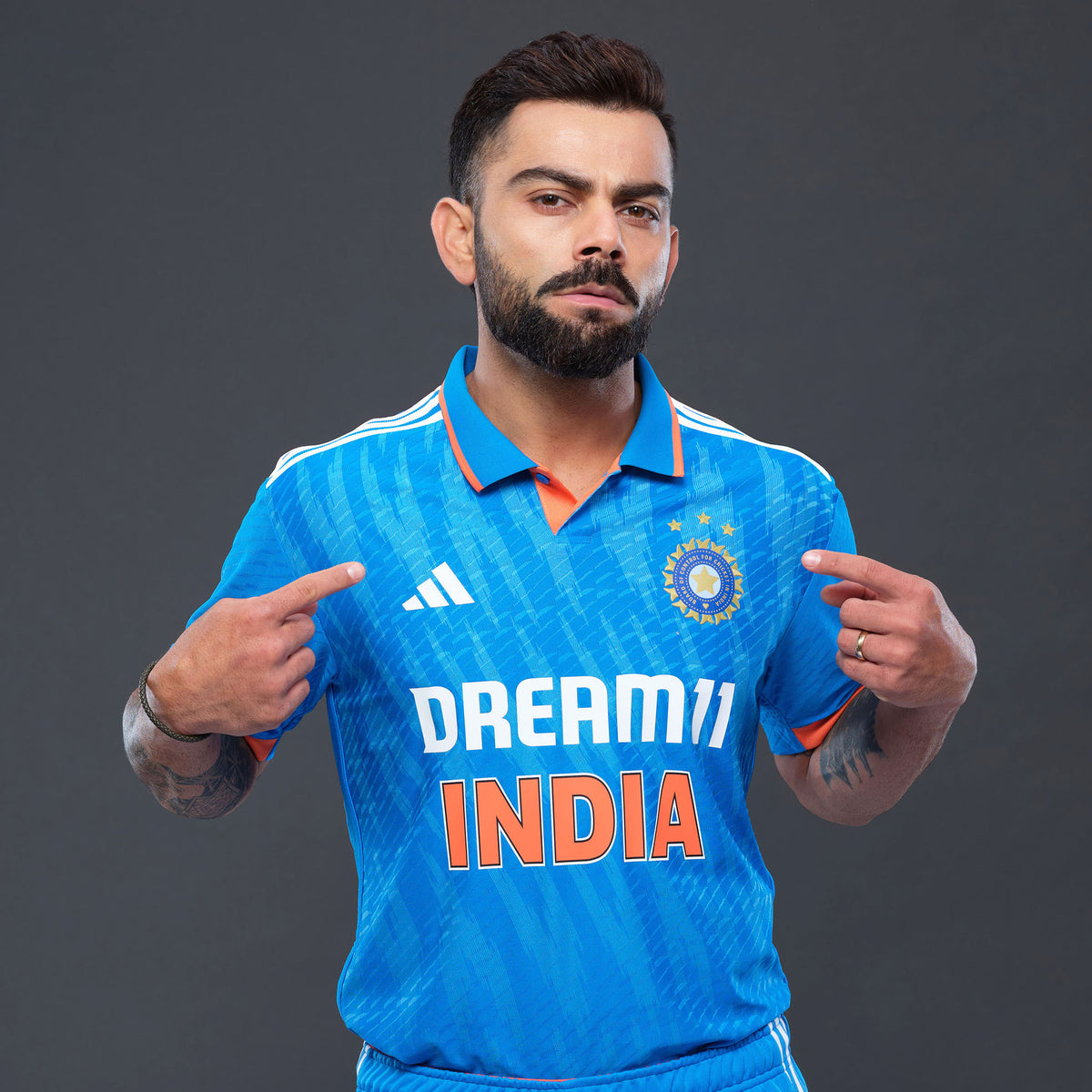 Adidas India ODI Cricket Shirt - Kingsgrove Sports