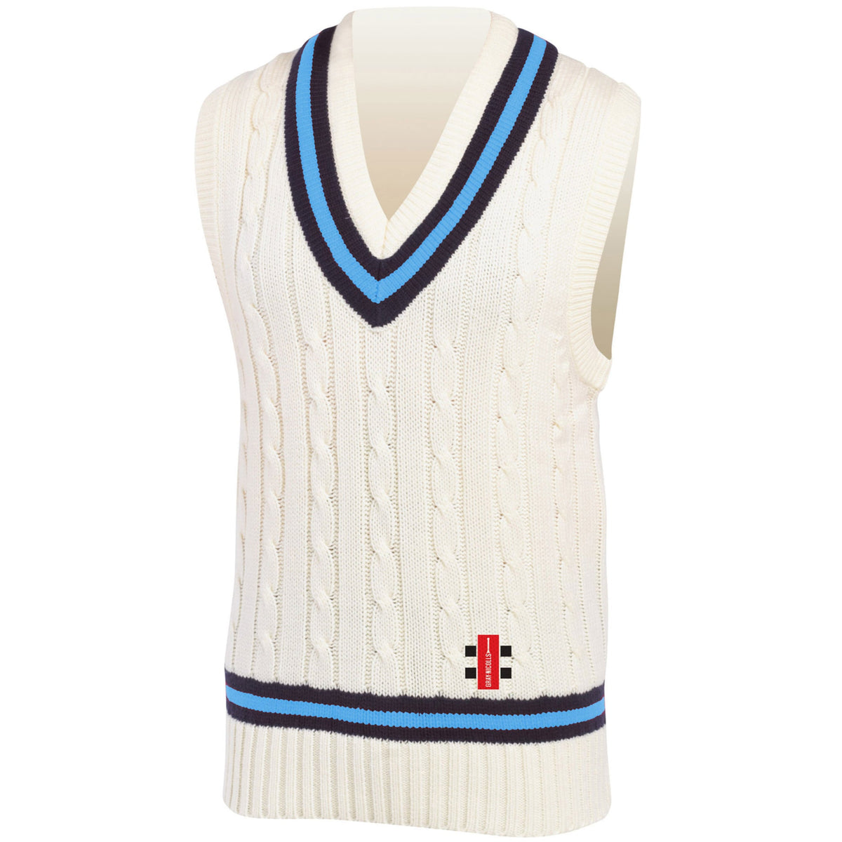 Gray Nicolls Sleeveless Sweater with Stripes