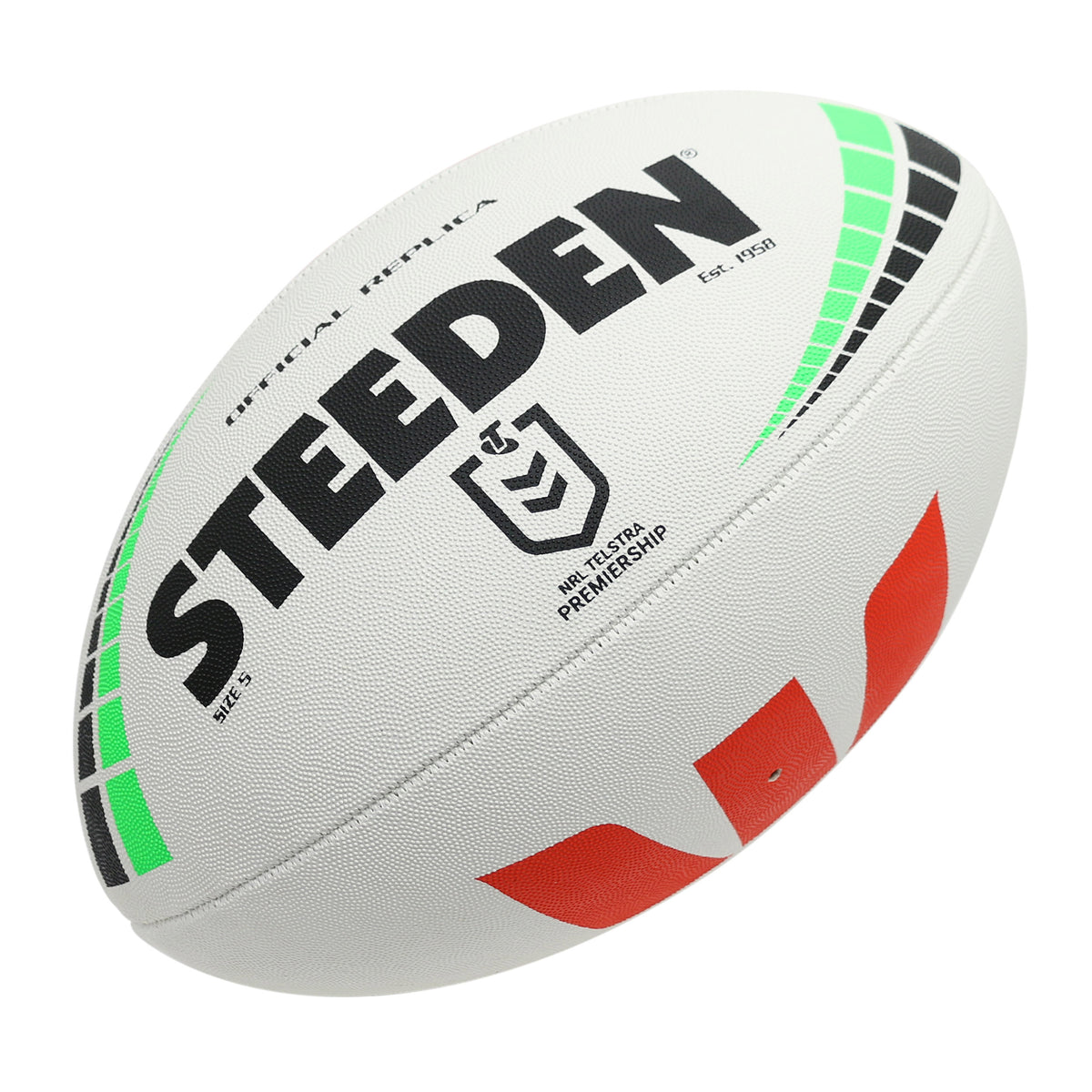 Steeden NRL Premiership Replica Rugby League Ball - Kingsgrove Sports